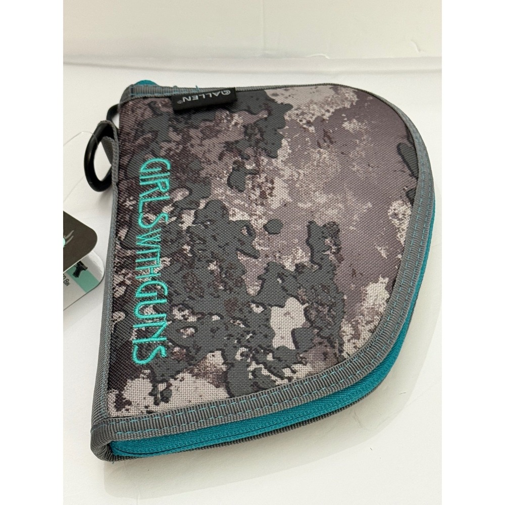 Girls With Guns Allen 8" Lockable Soft Handgun Pistol Case Camo Turquoise NWT‎